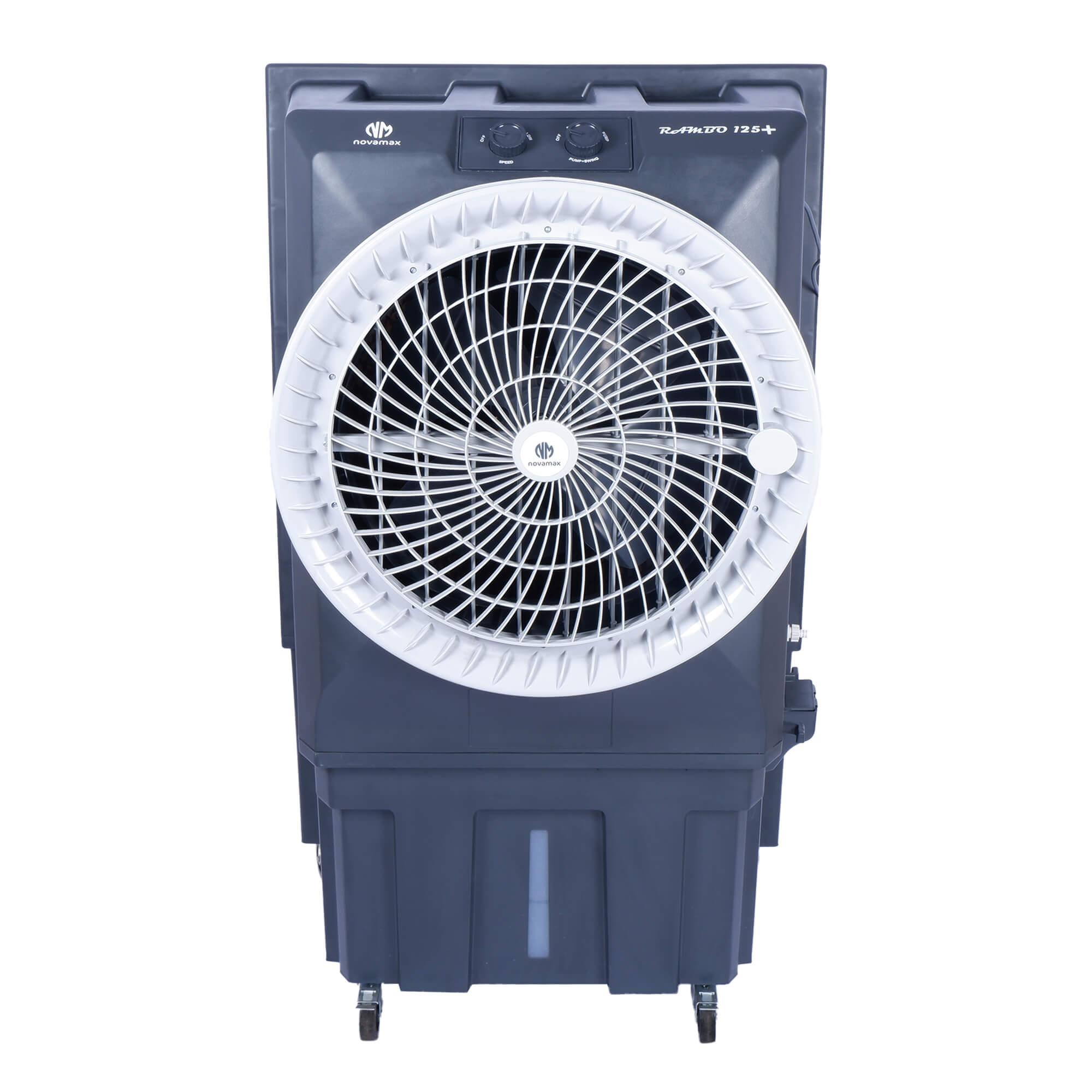 Rambo 125 Plus (Grey, Rambo 125 Ltr Plus Desert Air Cooler With Honeycomb Cooling & Auto Swing Technology)