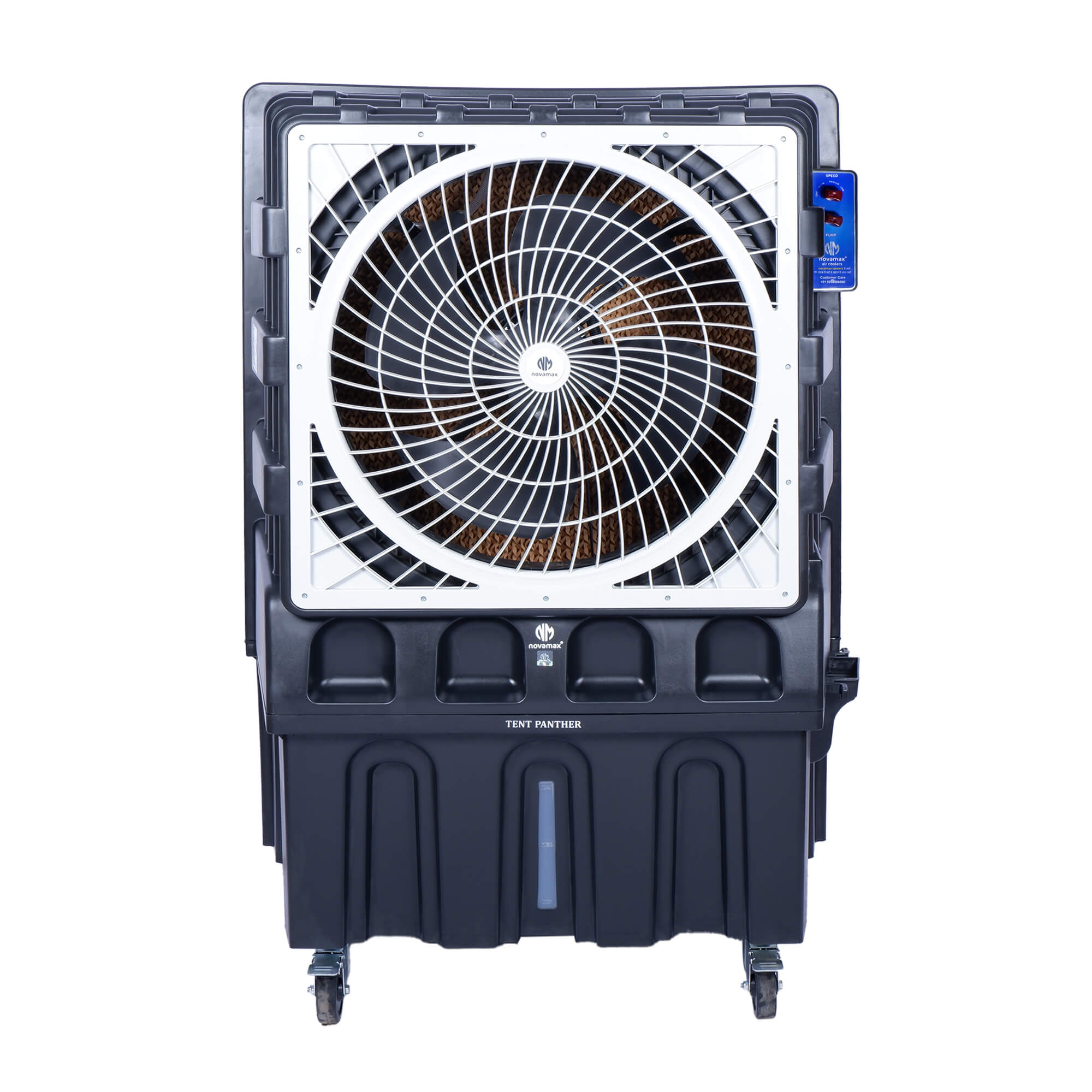 Novamax 150 L Desert Air Cooler  (Grey, Tent Panther for Hall/Banquet/Commercial Space, Powerful Air Throw of 175 Ft.)