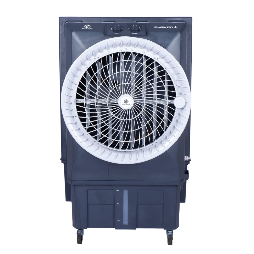 Rambo 100 Plus (Grey, Rambo 100L Air Cooler With Honeycomb Cooling & Auto Swing Technology) — view 11
