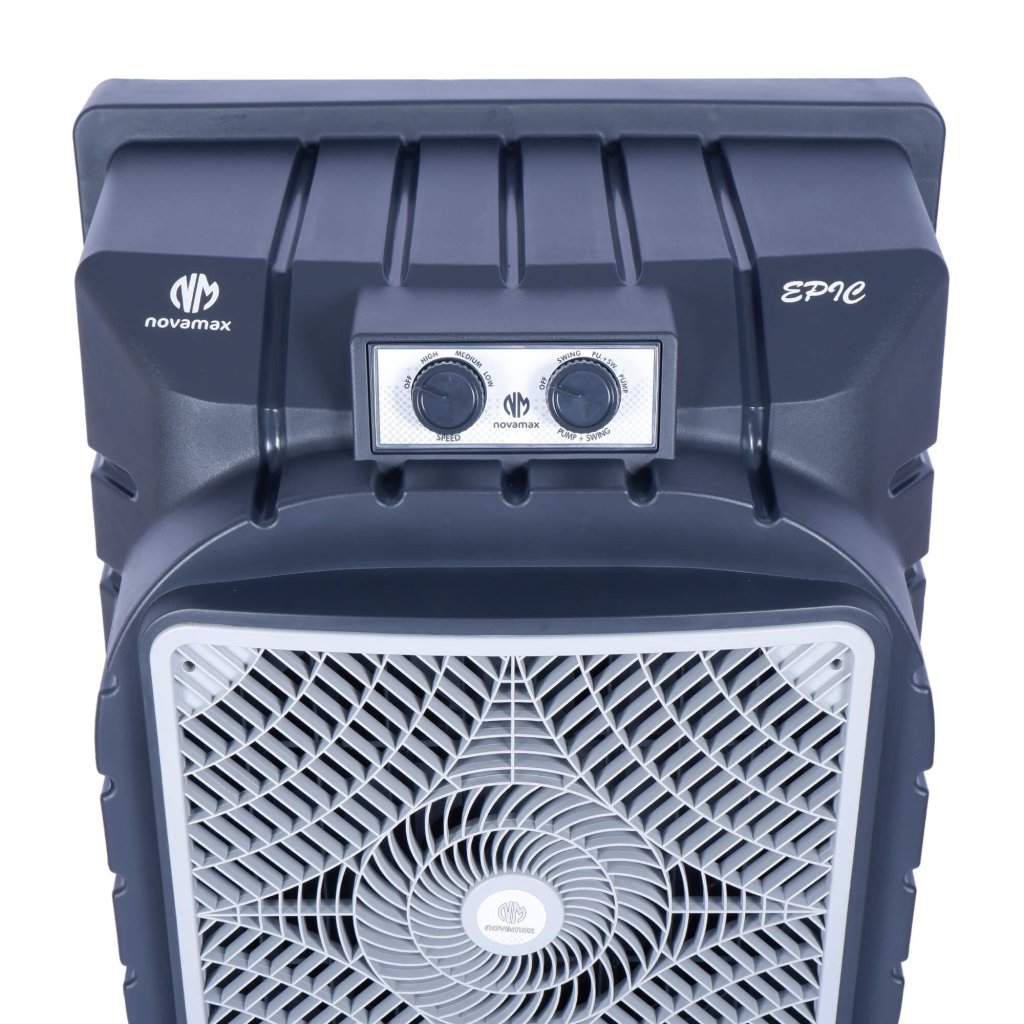 Novamax EPIC 75 L Air Cooler (Grey, Honeycomb & Auto Swing Technology) — view 4