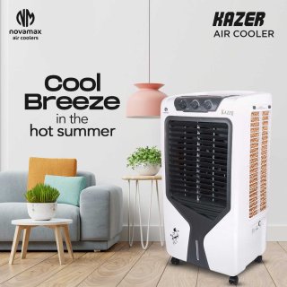 Novamax Kazer 75 L Heavy Duty Desert Air Cooler With High Density Honeycomb Cooling Pads, 4-Ways Air Deflection, Powerful Air Thow & 3-Speed Control With Ice Chamber (White) — view 2