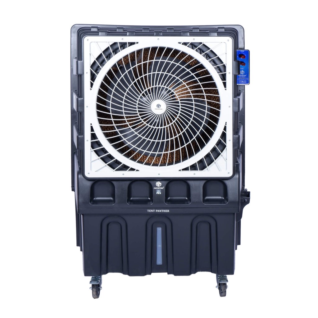 Novamax 150 L Commercial Air Cooler (Grey, Tent Panther for Hall/Banquet/Commercial Space, Powerful Air Throw of 175 Ft.)