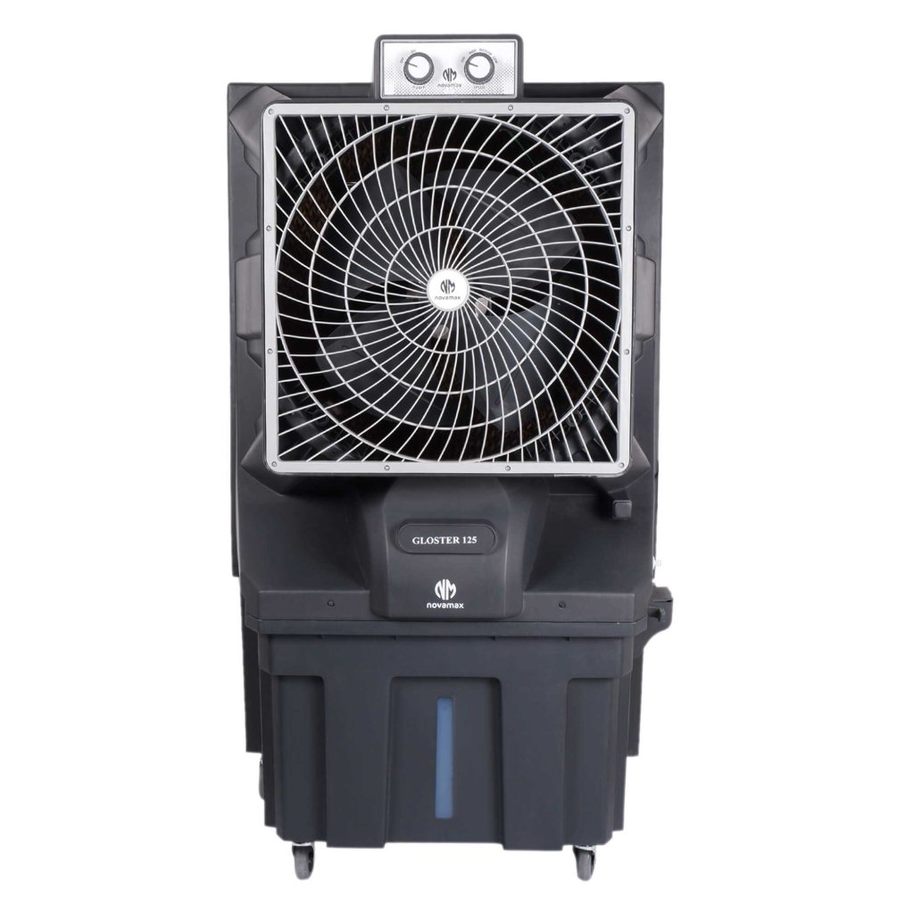 Novamax GLOSTER 125 L Commercial Air Cooler (Grey, With Powerful Air Throw, Honeycomb Cooling)